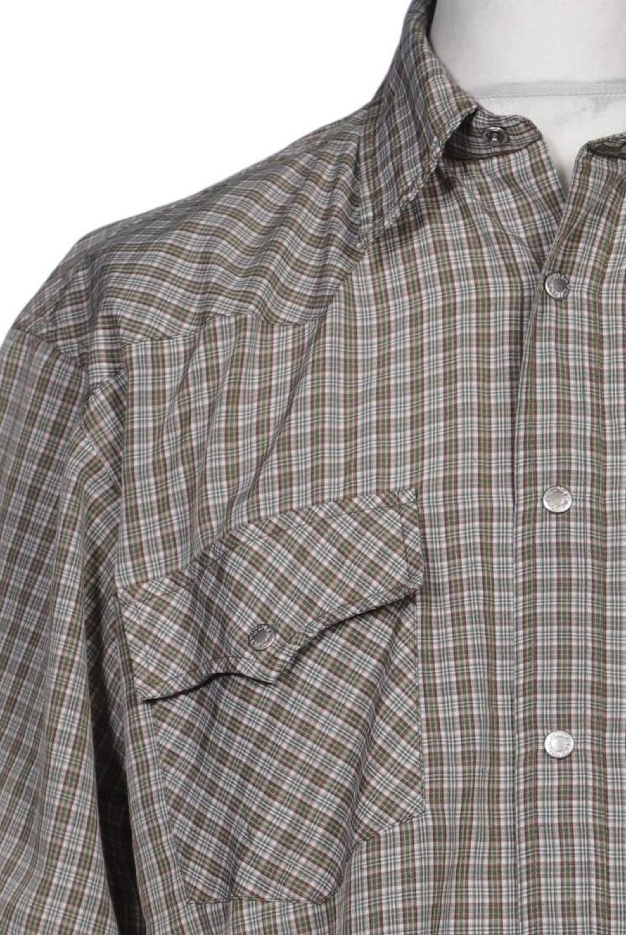 MUSTANG Button Up Shirt in L in Beige