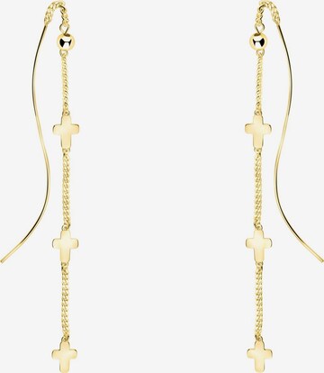 Sofia Milani Earrings 'Cross Ball Chain' in Gold: front