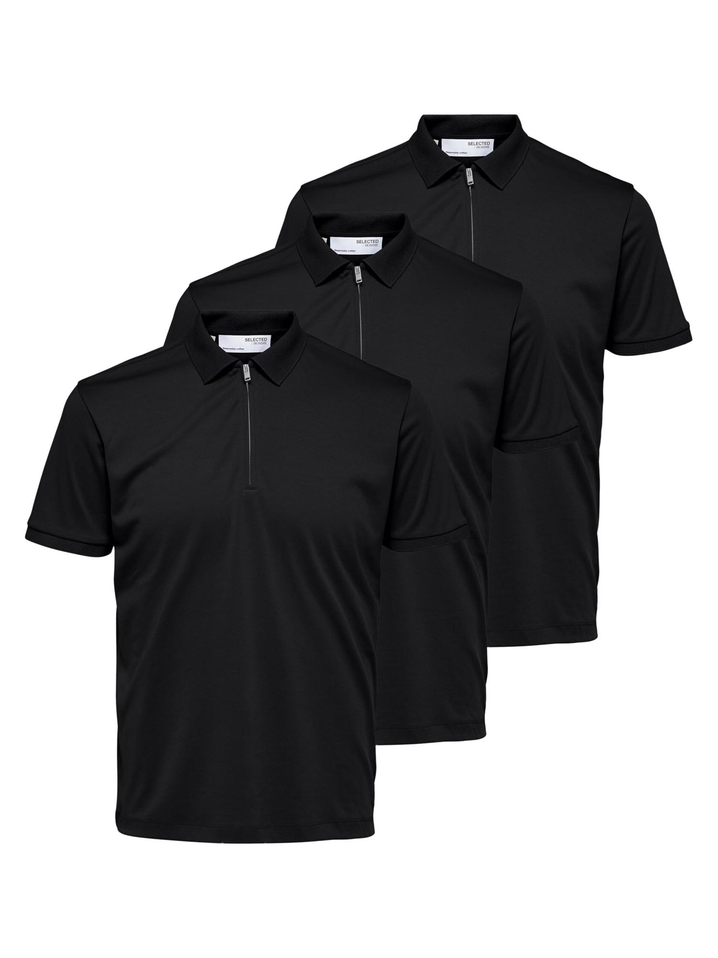 SELECTED Shirt 'Fave' in Black: front