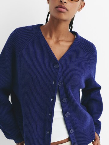 Pull&Bear Knit cardigan in Blue