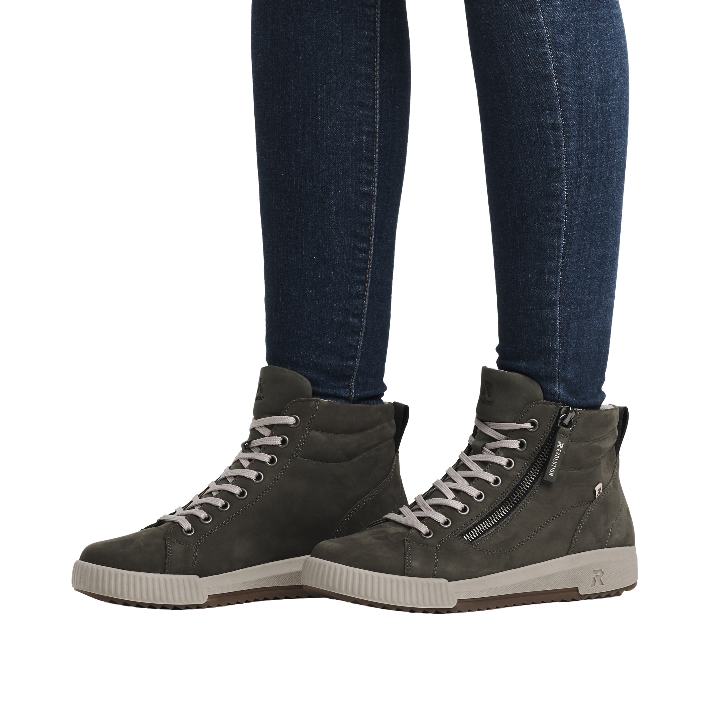 žalia Rieker Sport Sportbačiai su auliuku