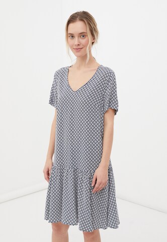 Finn Flare Sommerkleid 'Print' in Blau