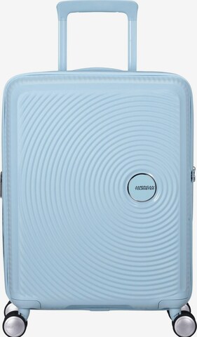 Trolley 'SOUNDBOX SPINNER 55/20 TSA EXP' di American Tourister in blu: frontale