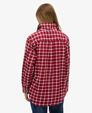Chemisier Superdry en rouge