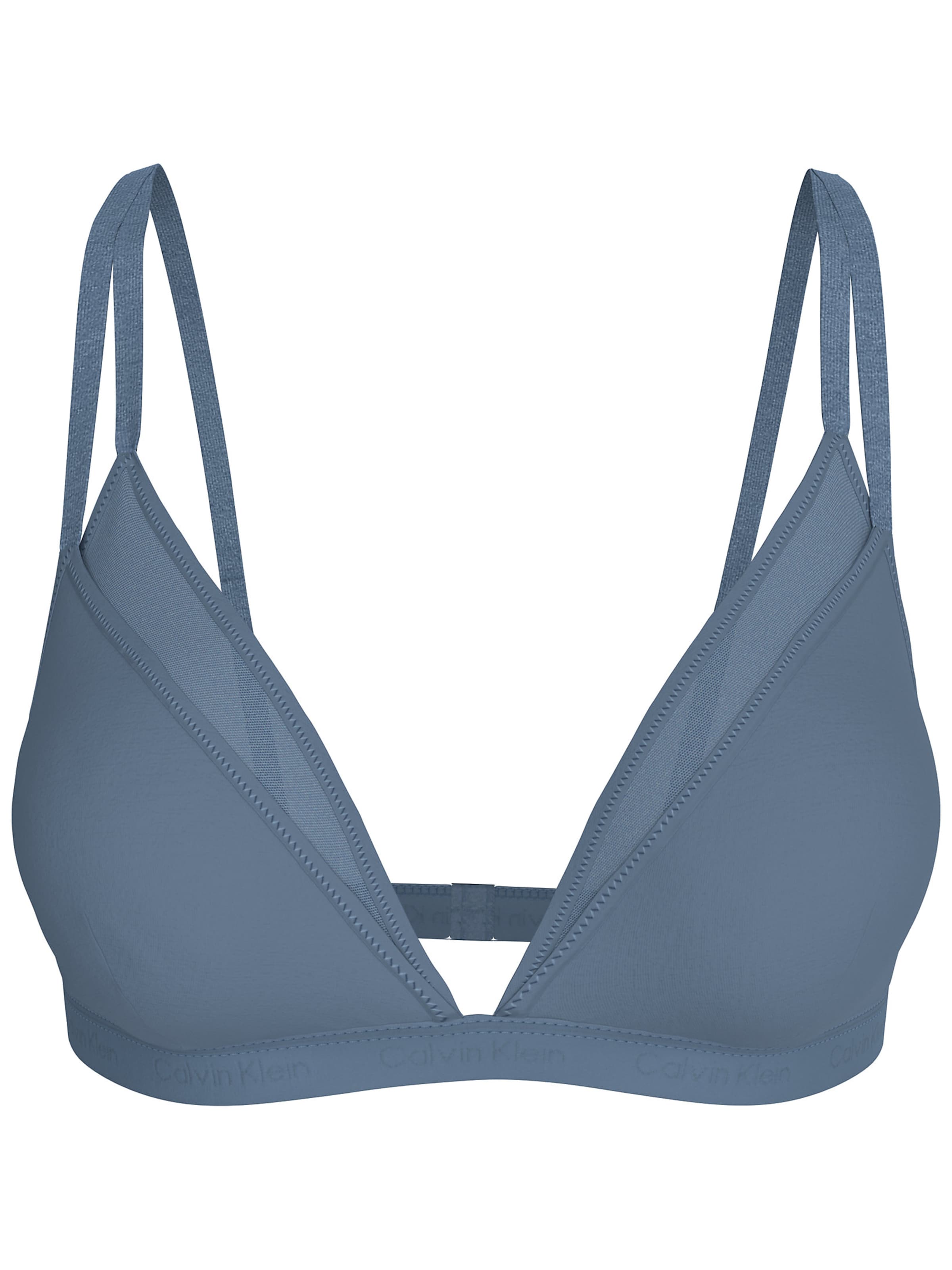 Triangle Soutien-gorge Calvin Klein en bleu : devant