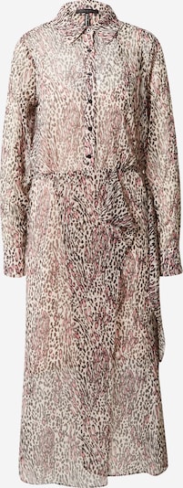 GUESS Shirt dress 'Lama' in Cream / Dark brown / Light pink, Item view