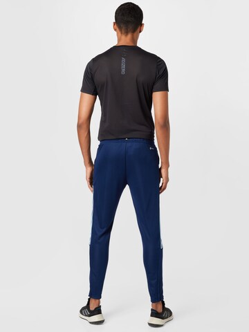 ADIDAS SPORTSWEAR Tapered Workout Pants 'Messi Tiro Number 10' in Blue