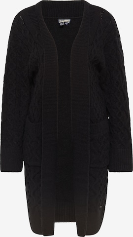 DreiMaster Vintage Knit Cardigan in Black: front