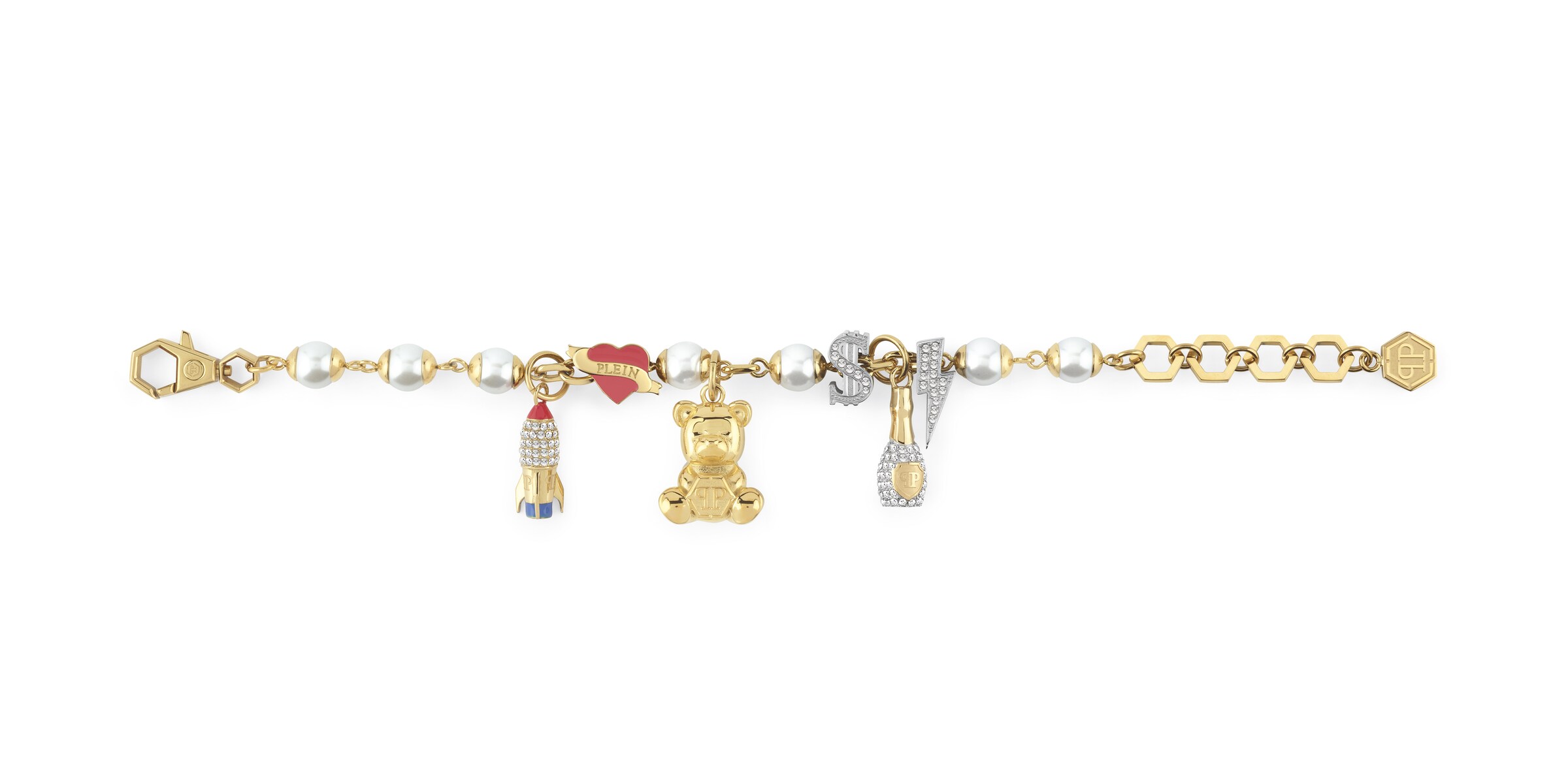 Braccialetto 'Valentine' di Philipp Plein Jewellery in oro
