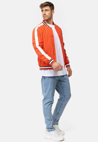 INDICODE JEANS Between-Season Jacket in Orange