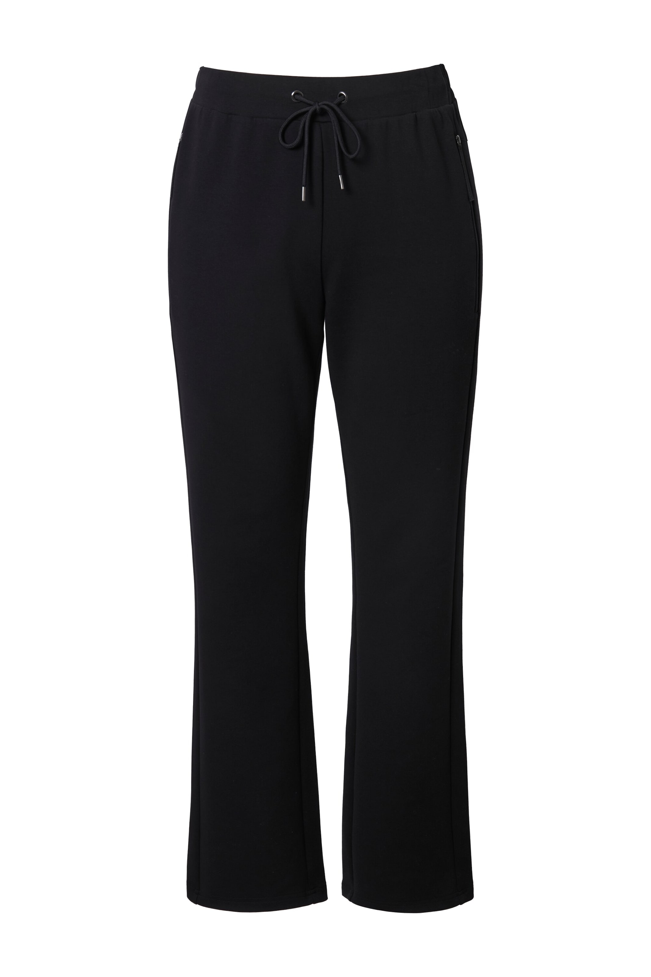 Ulla Popken Regular Broek in Zwart: voorkant