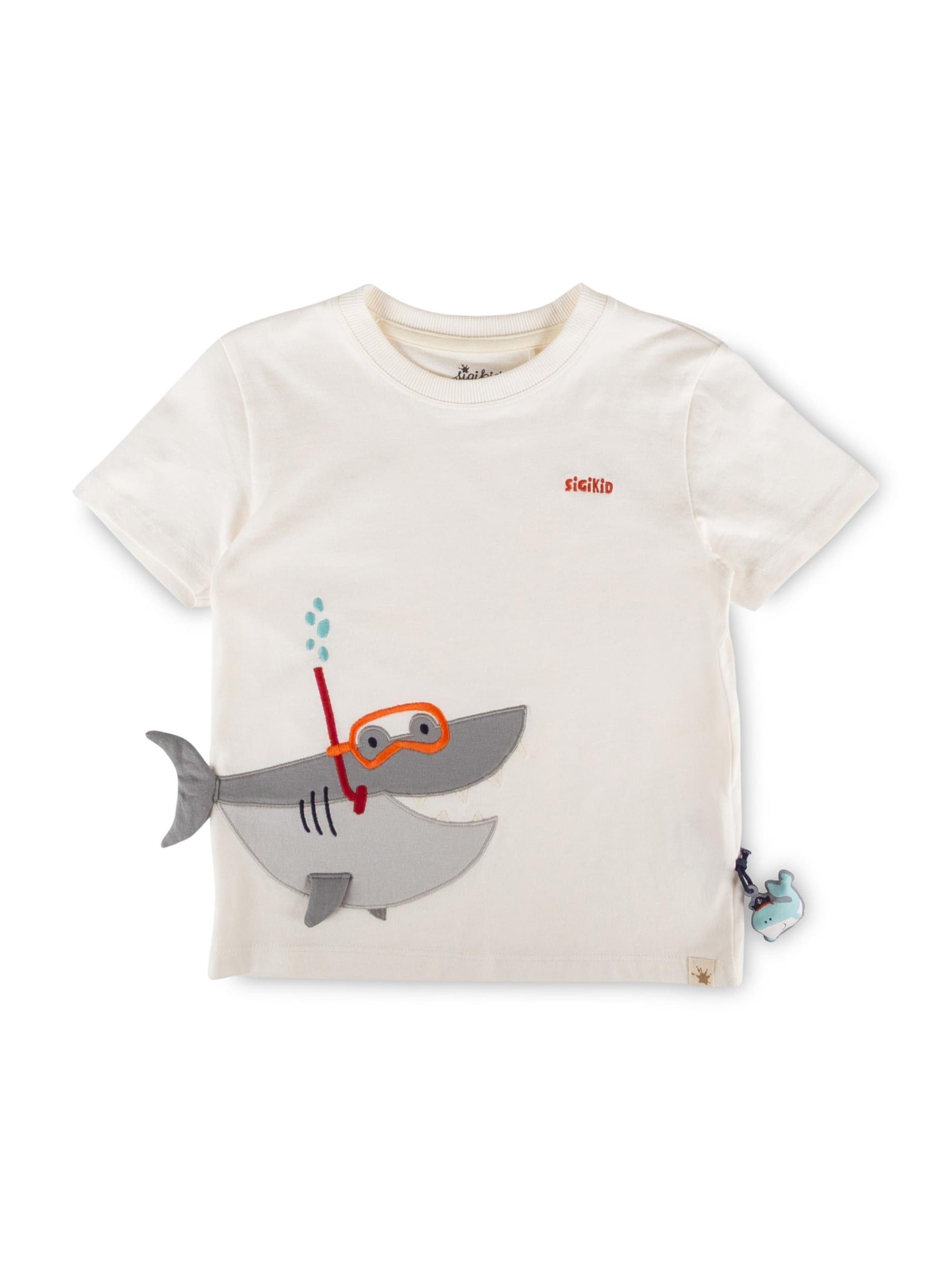 SIGIKID Shirt 'T-Shirt Happy Holiday' in 98/Regular in White, Item view
