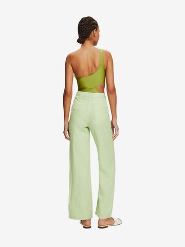 ESPRIT Wide leg Pants in Green