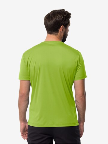 JACK WOLFSKIN Funkcionalna majica | zelena barva