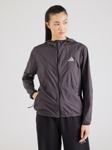 ADIDAS PERFORMANCE Sportjacke in Schwarz: Vorderseite