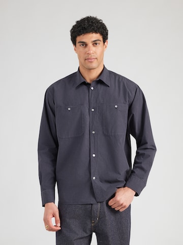 NORSE PROJECTS Comfort fit Koszula 'Falster' w kolorze niebieski: przód