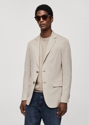 MANGO MAN Regular fit Suit Jacket 'feinstric verner' in Beige: front
