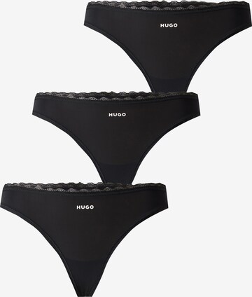 String di HUGO in nero: frontale