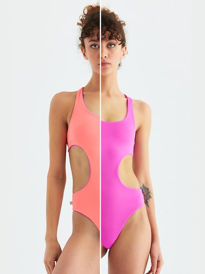 Rockupy Sportbadeanzug 'Sakura'‌‌‌‌‌‌‌‌ in XS in pink, Produktansicht