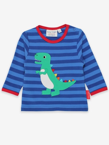 Toby Tiger Shirt 'T-Rex' in Blue: front