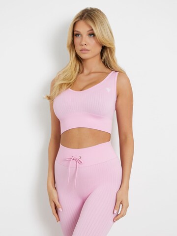 GUESS Sports Top in Pink: front