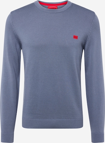 HUGO Red - Pullover 'San Cassius-C1' em azul: frente