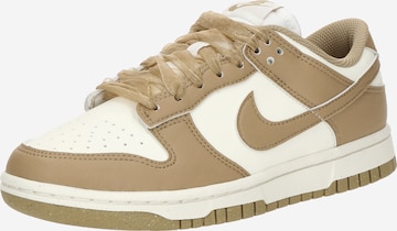 Baskets basses 'DUNK NEXT NATURE' Nike Sportswear en beige : devant