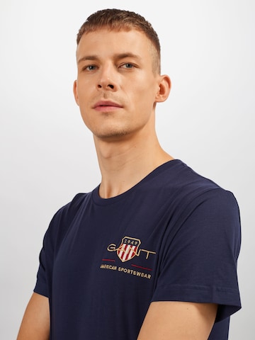 GANT Regular fit T-shirt i blå