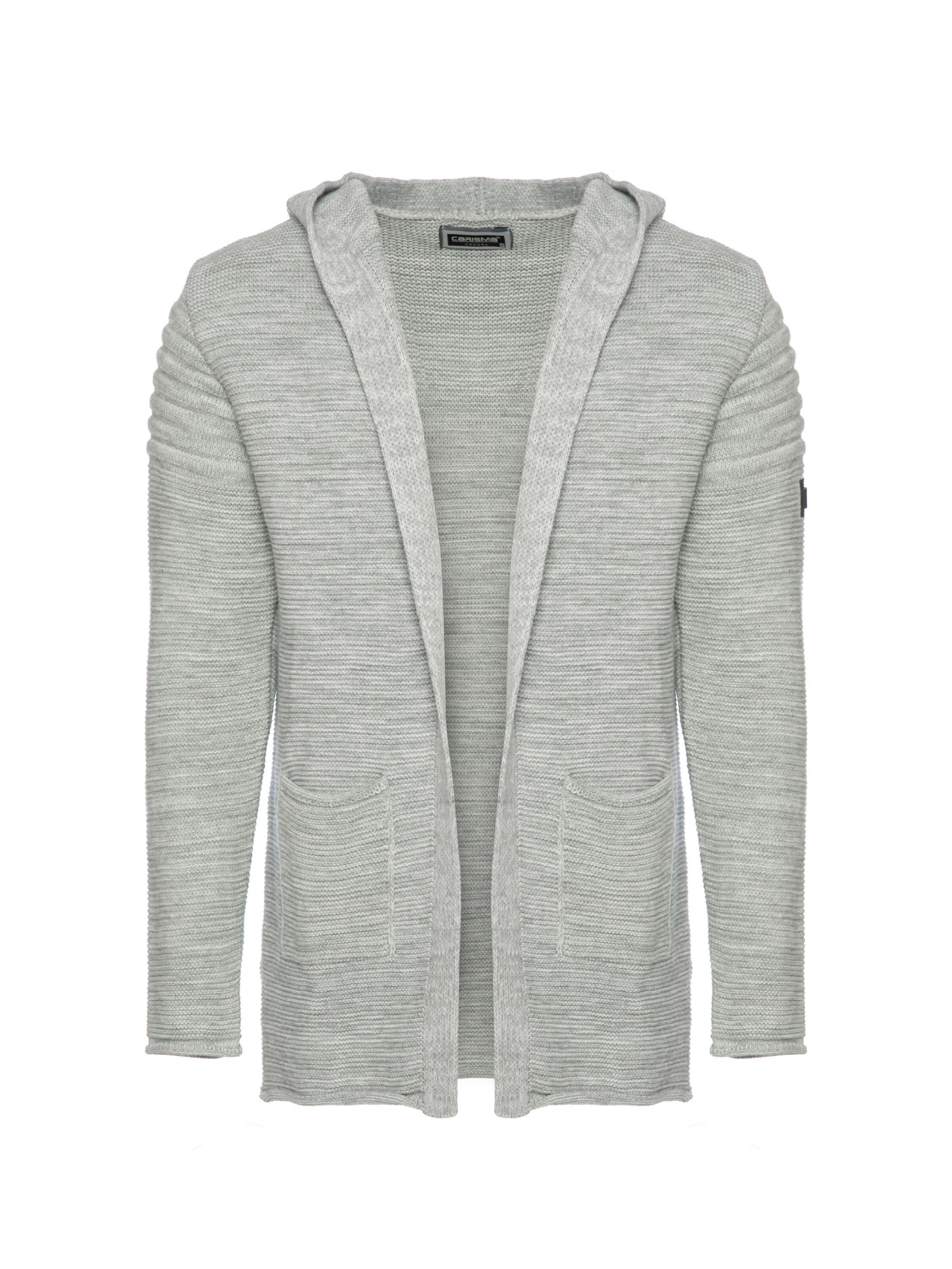 Vestes en maille CARISMA en gris : devant