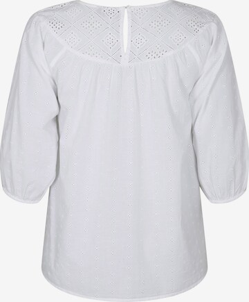 Camicia da donna 'MARA' di Zizzi in bianco