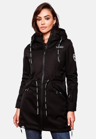 MARIKOO Between-seasons parka in Black: front