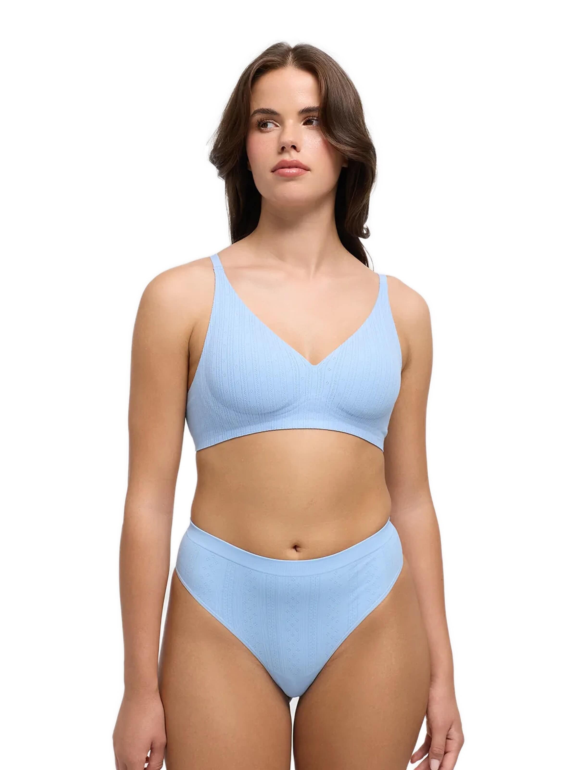 cfab Push-up BH 'Jacquard Comfort Push-Up BH' in Blauw