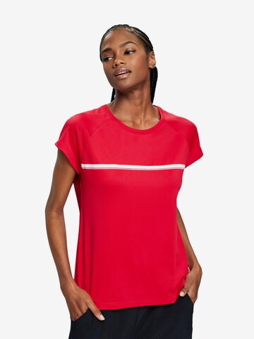 ESPRIT Functioneel shirt in Rood: voorkant