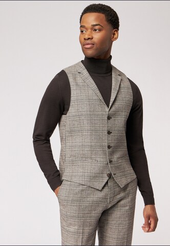 Gilet de costume ROY ROBSON en gris : devant