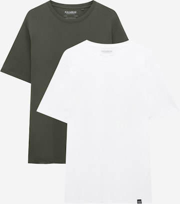 Pull&Bear Majica | zelena barva: sprednja stran