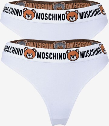 MOSCHINO String in Weiß: predná strana