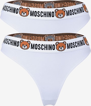 MOSCHINO Thong in White: front