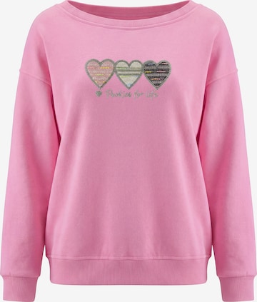 Sweat-shirt MYMO en rose : devant