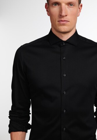 ETERNA Slim fit Business shirt in Black