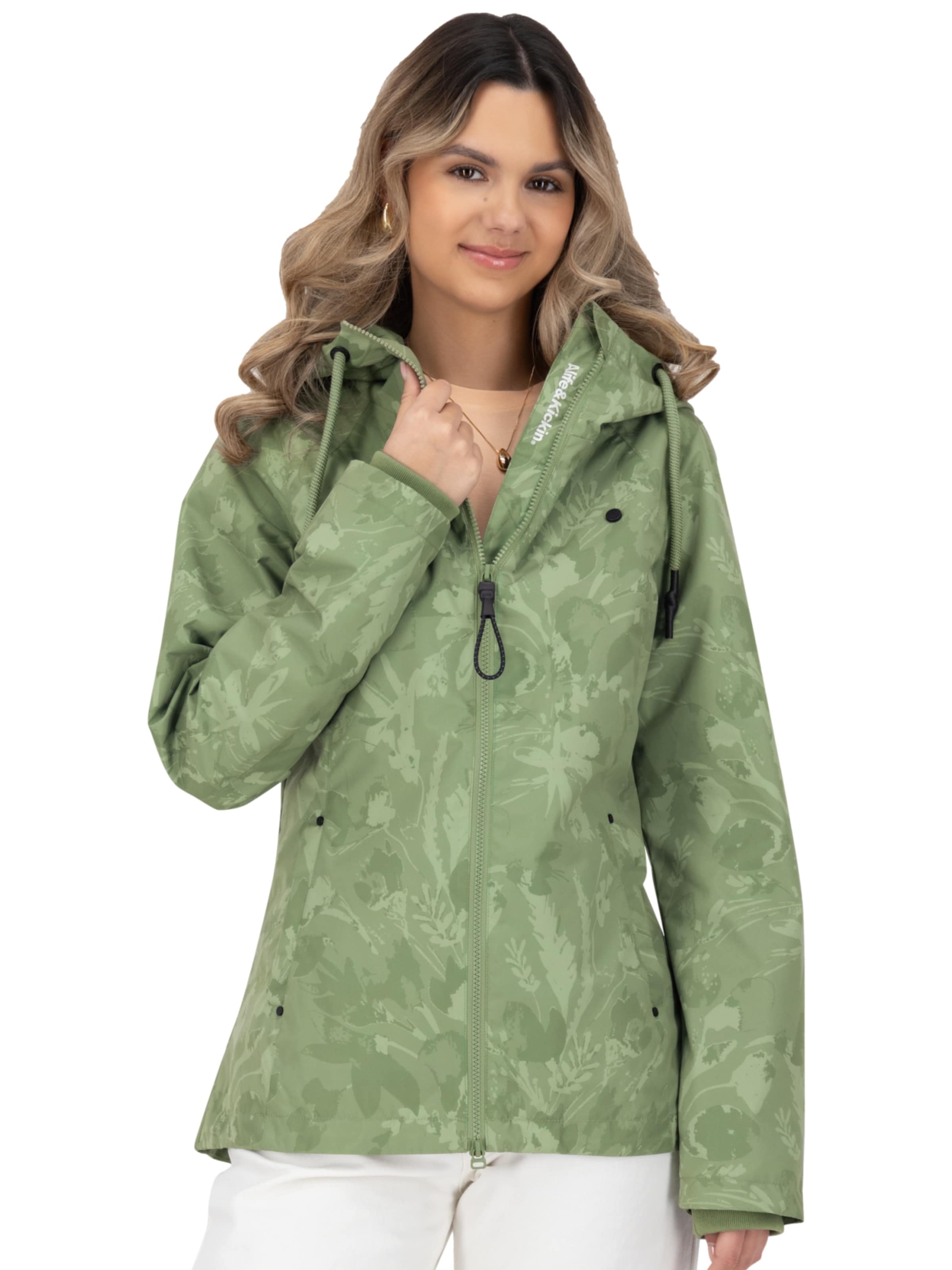 Veste mi-saison 'LilouAK B' alife & kickin en vert : devant