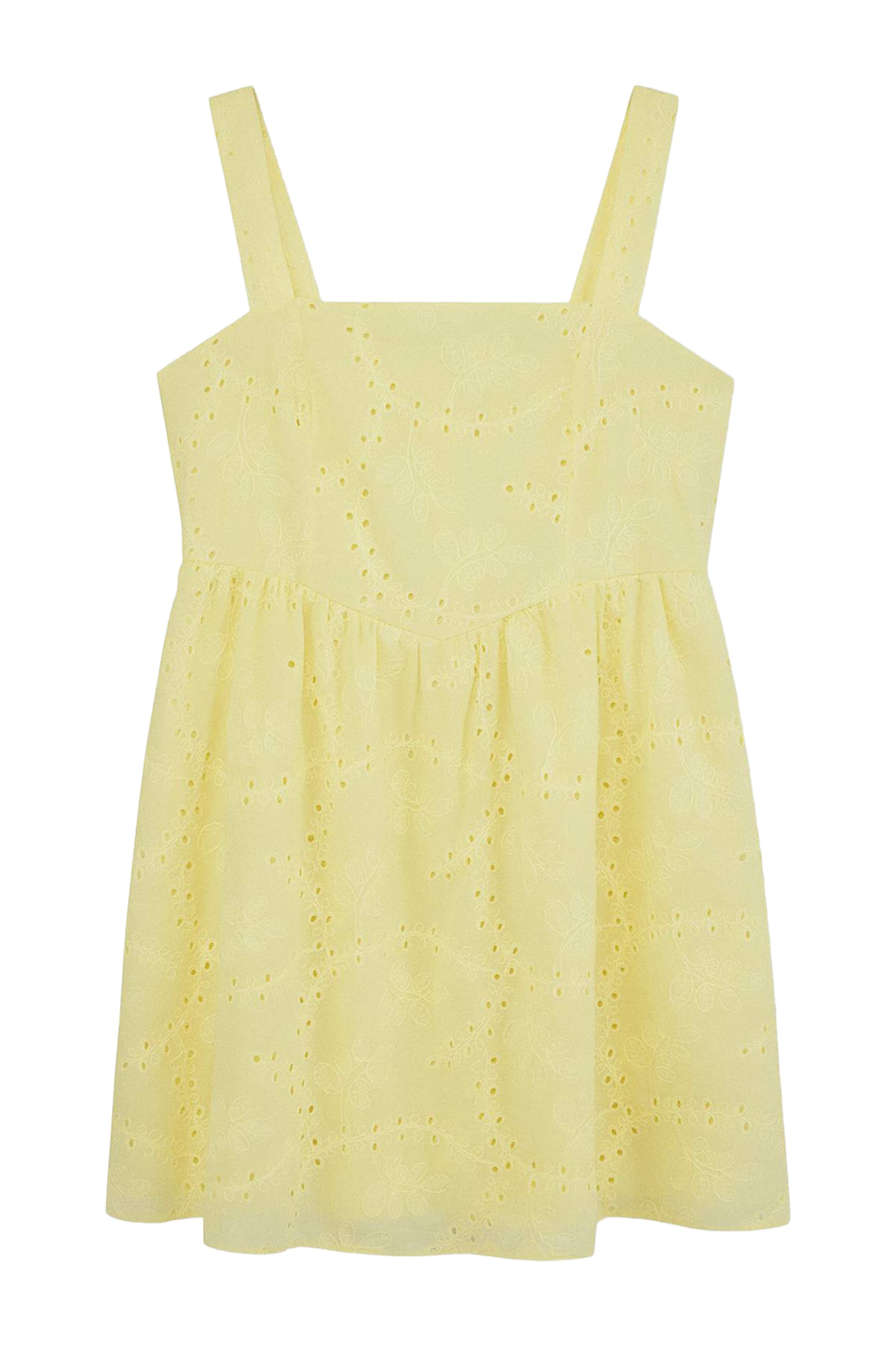 Trendyol Curve - Vestido de verano en amarillo: frente