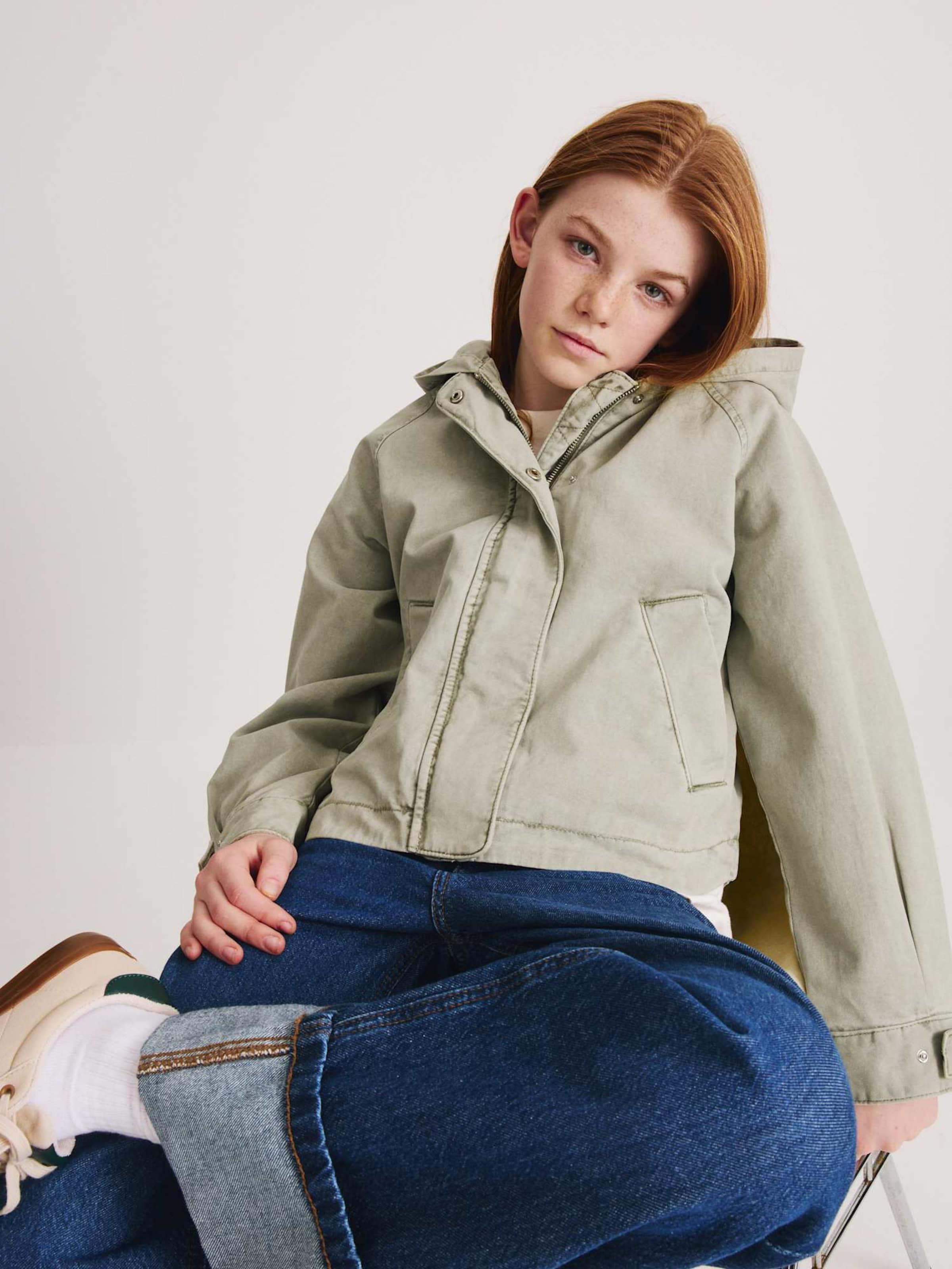 Giacca di mezza stagione di Marks & Spencer in verde: frontale