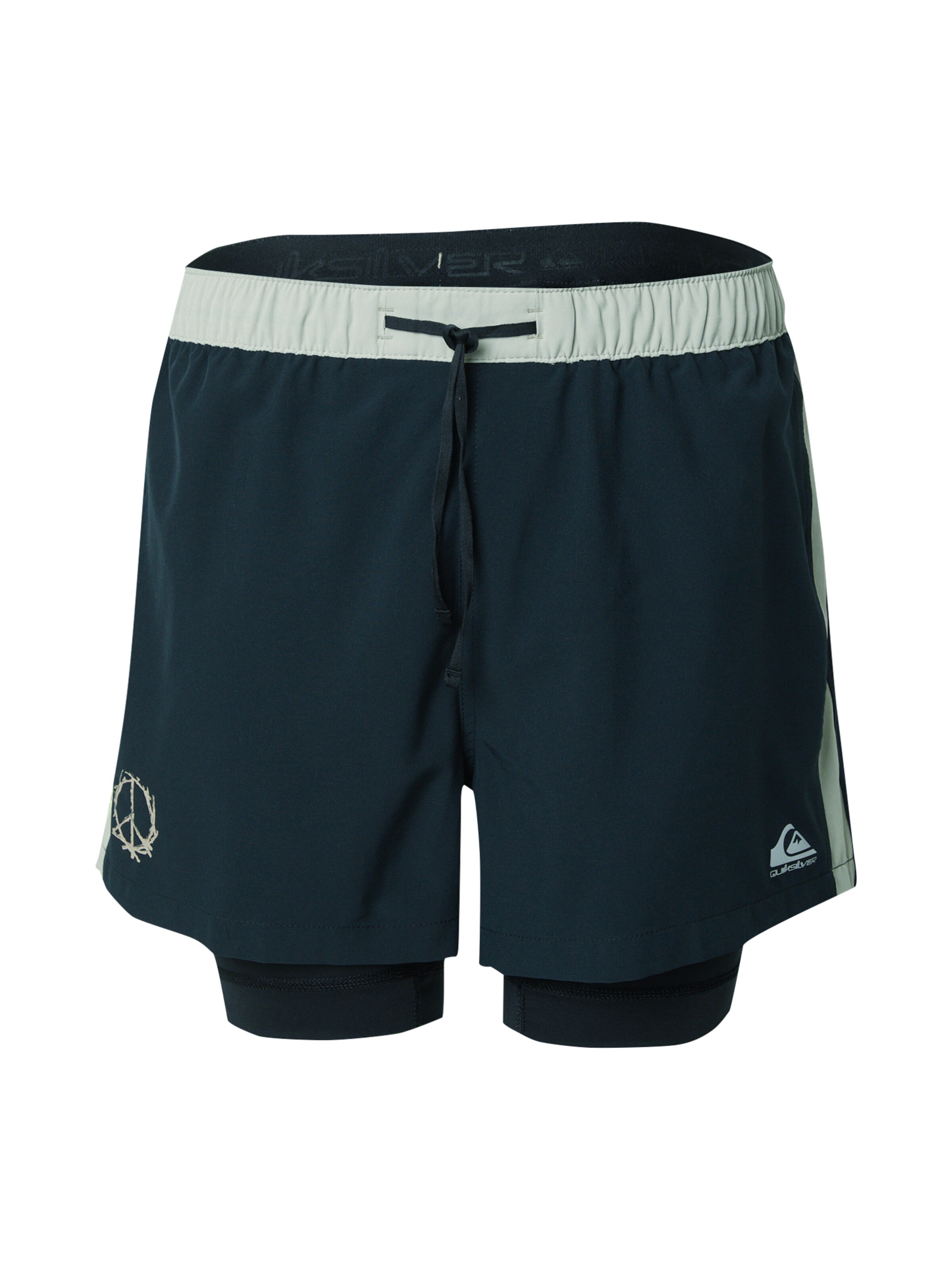 QUIKSILVER Regularen Športne hlače 'Keep The Pace 14' | črna barva: sprednja stran