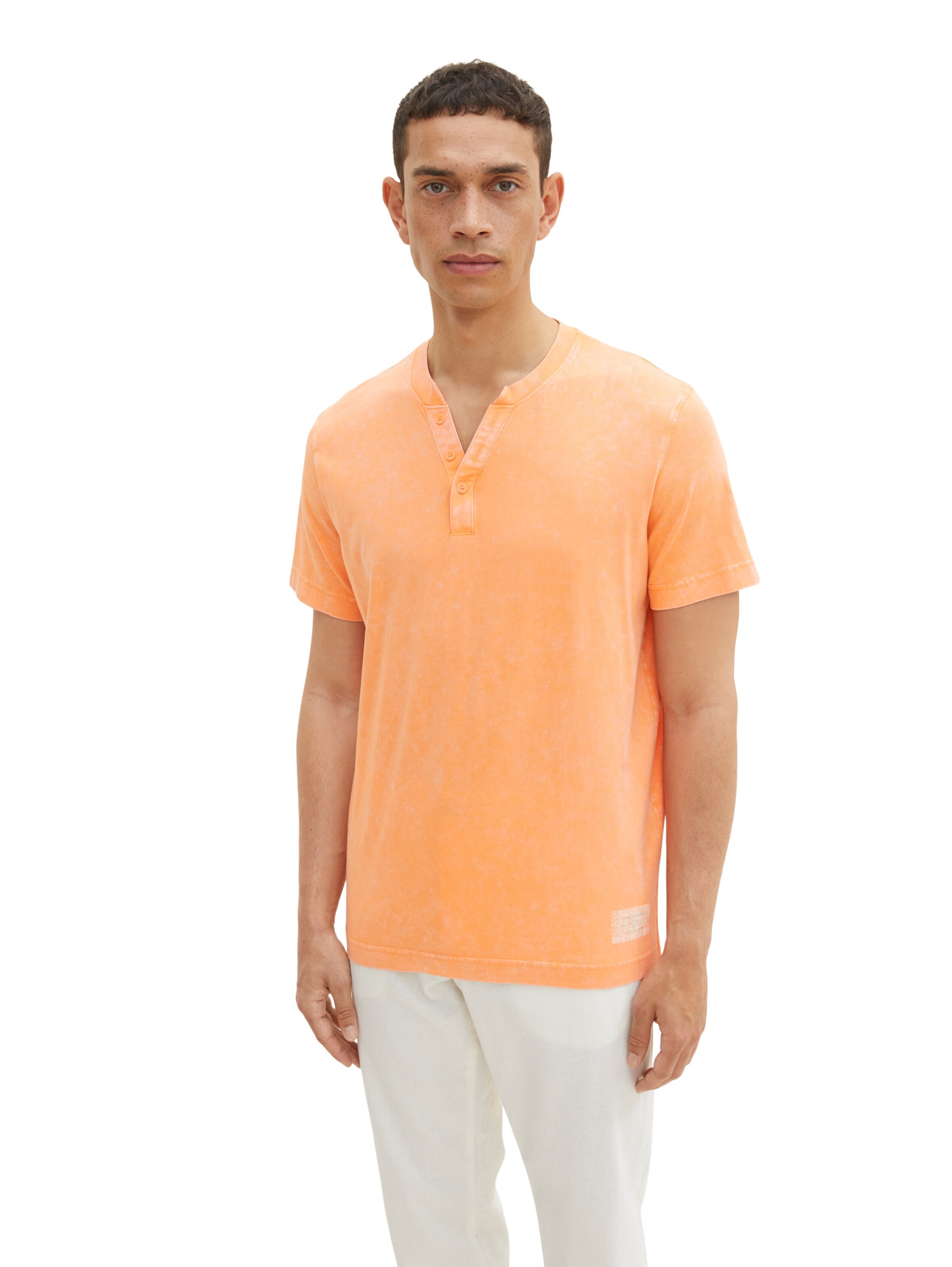 TOM TAILOR Shirt 'Serafino' in Oranje: voorkant