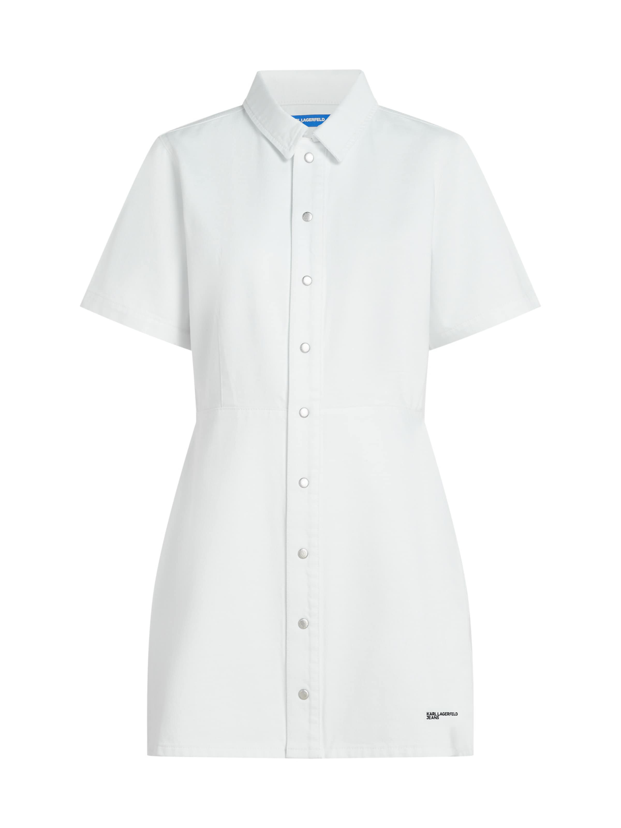 KARL LAGERFELD JEANS Shirt dress in White: front