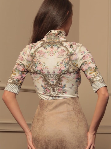 JIORO Blouse 'BAROQUE FLOWERS' in Gemengde kleuren