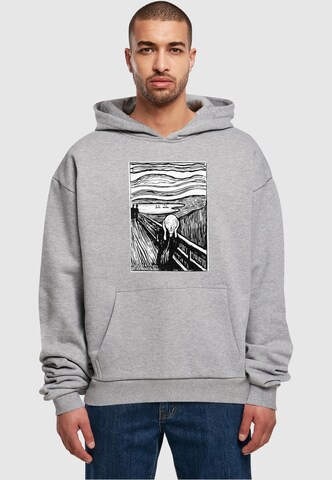 Merchcode Sweatshirt 'Apoh - Munch Lino' in Grijs: voorkant