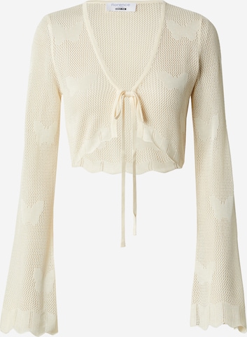 florence by mills exclusive for ABOUT YOU Gebreid vest 'Coastal Cruise' in Beige: voorkant