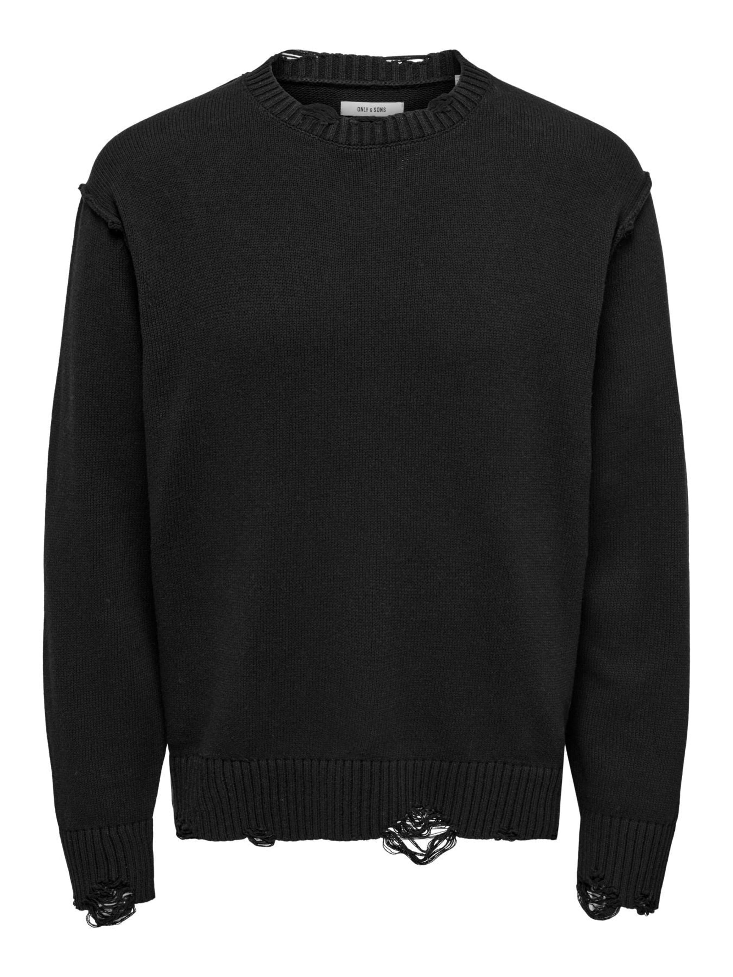 Only & Sons Pullover '22034238'‌‌‌‌‌‌‌‌ in Schwarz: Vorderseite
