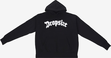 Sweat-shirt 'EMBO' Dropsize en noir : devant